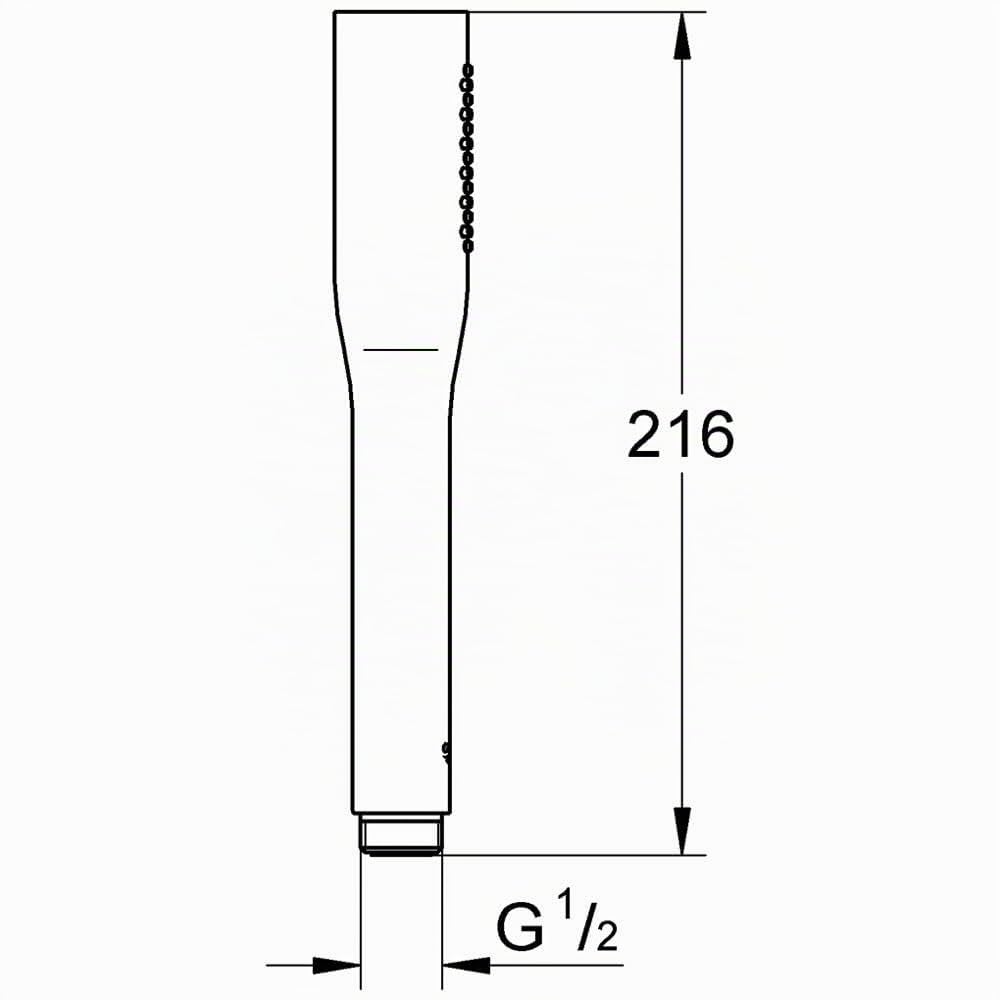 GROHE Euphoria Cosmopolitan Alcachofa de ducha (1 chorro, antical SpeedClean, 1/2 Pulgadas) Cromo 27367000