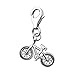 Produktbild Quiges Charms Anhänger Fahrrad Versilbert Damen Schmuck für Bettelarmband