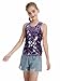CharmWM Girls Sequin Top Sleeveless Sparkly Tank Top Dance Vest Glitter Cocktail Party Shiny Club Night Purple