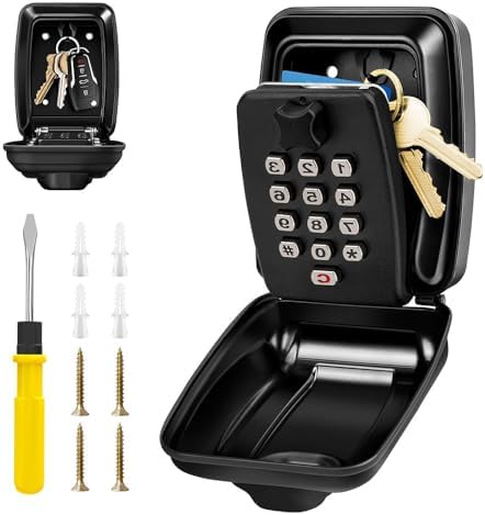 Key Safe Wall Mounted Police Approved,Key Lock Box Outdoor,Large ...