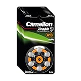 Camelion Hörgerätebatterie 60 Stück (10 Blister) Typ 13 Zinc Air P13 PR48 ZL2 Batterie für Hörgerät, Hörverstärker, Hörhilfe A13