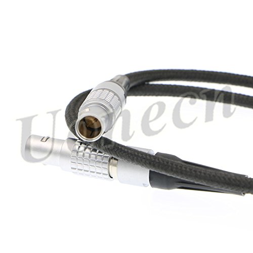 Uonecn Power Cable for Teradek Bond for ARRI Alexa Camera 2 pin Male to Male Flexible Soft Cord 60cm