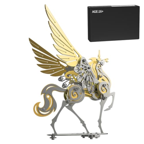 Puzzle 3D en métal Licorne steampunk kit de construction adulte bricolage