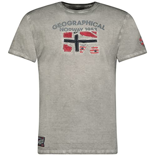 Geographical Norway JOTZ Men - Tee Shirt Coton Homme - T Shirts Classique avec Logo - Vêtement...