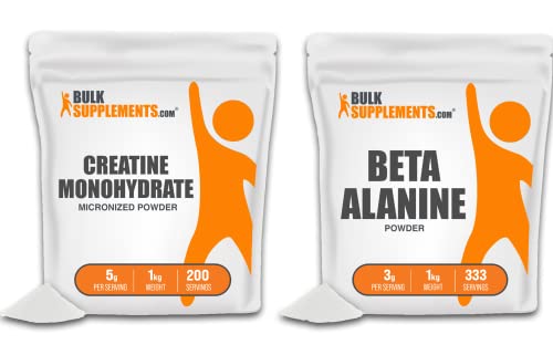 BulkSupplements.com Creatine Monohydrate and Beta Alanine Bundle #TOP17