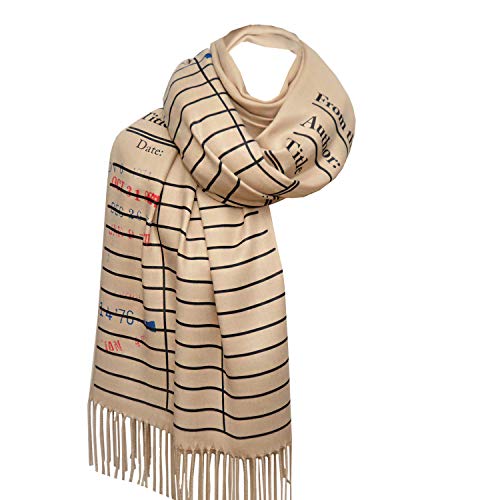 Universal Zone Library Card Scarf with Day Due Stamps