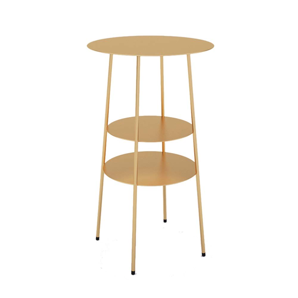 Table basse en métal doré élégante et durable 40x40 cm