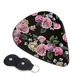 Blackgound Rose Lot de 6 médiators pour guitare acoustique, guitare électrique, basse, ukulélé – fins, moyens et épais. - Les Beatles, Paul McCartney, John Lennon, RIngo Starr, George Harrison
