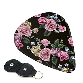 Blackgound Rose Lot de 6 médiators pour guitare acoustique, guitare électrique, basse, ukulélé – fins, moyens et épais. - Les Beatles, Paul McCartney, John Lennon, RIngo Starr, George Harrison
