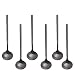 Espresso spoons 18/10 Stainless Steel,6-piece Vogue Mini Teaspoons set for Coffee Sugar Dessert Cake Ice Cream Soup Antipasto cappuccino,5 Inch frosted handle,by Pukka Home (Black)