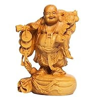 Amazon｜ミニ 仏像 七福神 置物 布袋 布袋様 風水 銅 (真鍮製) 高さ約