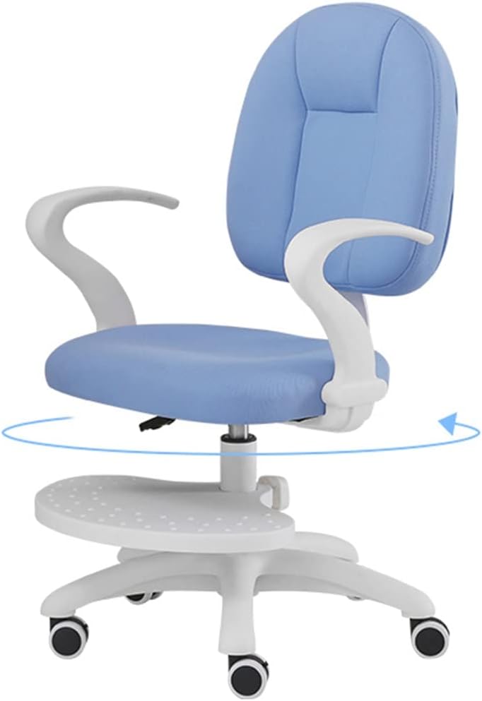 Kids Desk Chair for Boys Girls and Teens Kids Task Chair Computer Bedroom Office Study Chair Ergonomic Small Swivel Height Adjustable Chair with Lockable Wheel (Color : /Blue, Size : B2)