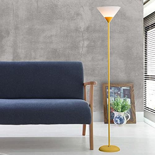 Luminária Chão 1,80m Pedestal Coluna Abajur Led Spot Bivolt Gimpo PF-04 Cor: Amarelo