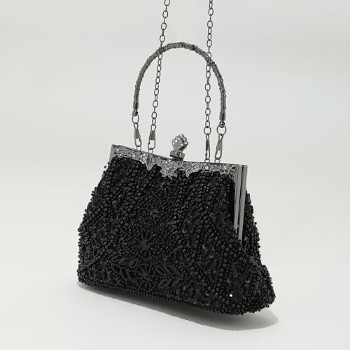 ドルチェ&ガーバーナ 装飾的な黒いパーティーバッグ ドルチェ