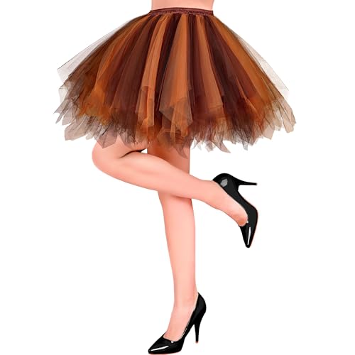 Tutu pour adultes en tulle multicouche idéal costume Halloween et fêtes