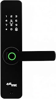 Alba Urmet Smart Door Lock | 6-Way Unlocking | Fingerprint | Mobile App | OTP | PIN | RFID Card | Mechanical Key | for Woo...