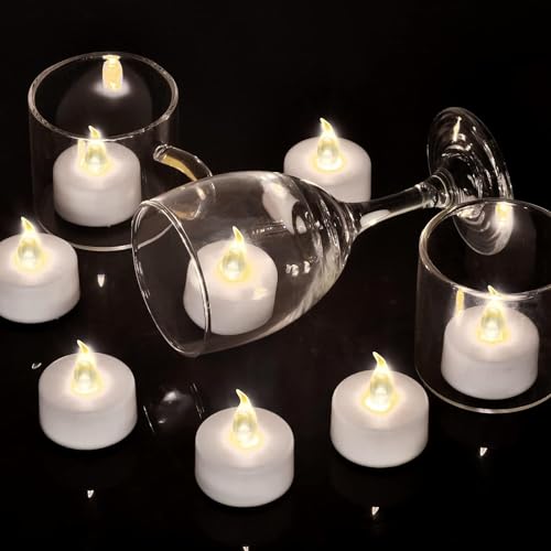 Hanzim T-24 Tea Light Candles With Remote Control,Flickering Flameless Led Candle,Long Lasting 400+Hours,Battery Operated thumb #3