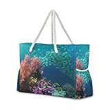 ★ Tejido antidesgarros y resistente al agua: la bolsa de playa está hecha de tela de lona Ripstop que es ideal para bolsas de playa. Es resistente y resistente a los desgarros y al agua. El exterior también es fácil de limpiar: simplemente rocía agua/detergente y limpia la mayoría de las manchas.