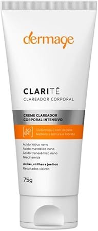 Dermage Clarité Corporal Intensivo 75g Axilas Virilha e joelhos
