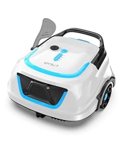 WYBOT A1/OS2010 Kabelloser Poolroboter, Poolroboter Akku 120 Min Laufzeit, Doppelsiebe, Reinigt Flache Aufstellpools Bis 100 M², Ideal für Poolroboter für Aufstellpool, Eisblau