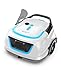WYBOT A1/OS2010 Kabelloser Poolroboter, Poolroboter Akku 120 Min Laufzeit, Doppelsiebe, Reinigt Flache Aufstellpools Bis 100 M², Ideal für Poolroboter für Aufstellpool,Eisblau