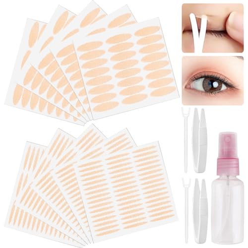 TYXHXTF 960 Stück Augenlid Stripes, Schlupflider Stripes, Eyelid Tape, Schlupflider Tapes, Augenlidklebeband, Augenlid Stripes Unsichtbar, Unsichtbares Doppelte Augenlid Stripes