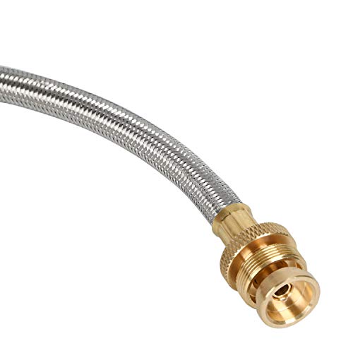 GGC-4-FT-Stainless-Steel-Braided-Propane-Adapter-Hose-1-lb-to-20-lb-Converter-for-QCC1Type-1-LP-Tank-to-1-LB-Portable-Grill-Camp-Stove-Buddy-Heater