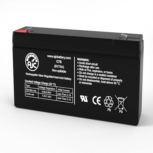 Batería AJC Compatible para Carpenter Watchman CL0001 6V 7Ah miniatura 1