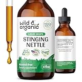 Stinging Nettle Tincture - Organic Stinging Nettle Root Liquid Extract - Vegan, Alcohol Free Supplement - 4 fl oz
