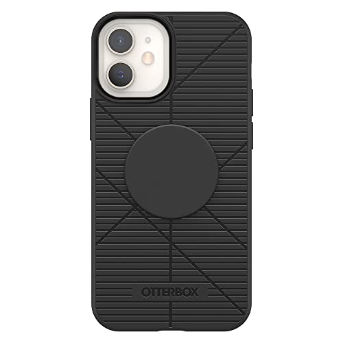 Coque iPhone 12 Mini OtterBox noire avec support PopGrip antichoc durable - 3
