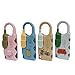 LITAITAI 3 Mini Digit Combination Lock for Locker,Lock for Gym Locker,Fence,Gate,Case,Combination Padlock Easy to Use and Set,Number Lock Sturdy & Durable(4PCS)