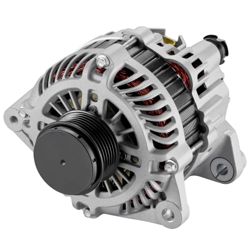 Image of BDFHYK 110A Alternator for Infiniti G35 3.5L V6 2003-2006, 11051 | For Nissan 350Z 2003-2006, Pathfinder 2004, For INFINITI FX35 2003-2008, 12V, Clockwise, 6-Groove, Internal Fan /Regulator