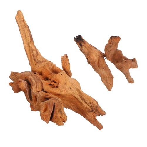 Kisangel 2個天然?木 水族箱用流木枝 低メンテナンス 設計 魚に優しい隠れ