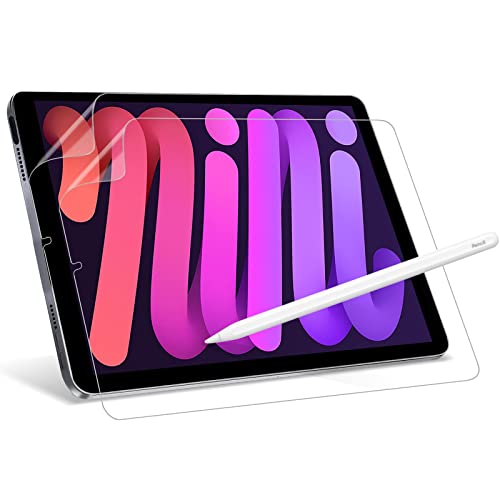 XIRON Paperfeel Lot de 3 films de protection d'écran pour iPad Mini 6 2021 en papier mat anti-éblouissement pour dessiner, écrire comme sur papier Cover