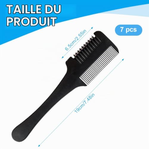 SGERUFZ 1 tondeuse à cheveux double face avec 6 lames de rechange, peigne de coupe pour cheveux pour adultes et enfants – vue 2
