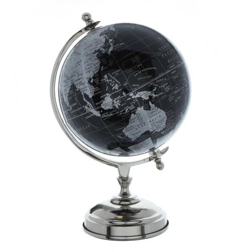 Image of Elegant Black and Silver Decorative Globe