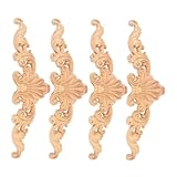 Appliques en bois pour portes : produits en bois naturel, polissage fin, sans bavures, sûr à utiliser, cette applique en bois est légère et compacte, facile à utiliser et à ranger, embellissements en bois pour meubles