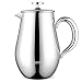 Produktbild Homfa French Press aus Edelstahl Kaffeekanne 1L (5 Tassen) Thermo Kaffeebereiter doppelwandig isoliert Handfilter Kaffeepresse mit Plunger aus Edelstahl 304 und Zusätzlicher Ersatzfilter