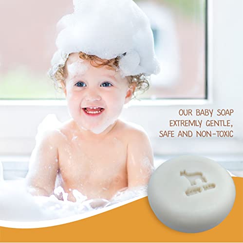 Baby Soap Bar With Goat Milk And Honey - Naturally Cold Processed From Organic Ingredients - Delicate For Newborn Skin, Gift For Babys, Kids, Toddlers And Adults - Handmade In Usa #TOP2