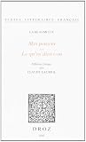 Mes pensées ou le qu'en dira-t-on