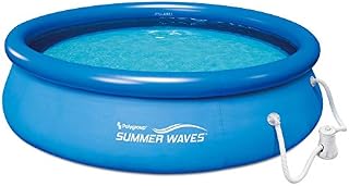 Summer Waves 10ft x 30in Quick Set Inflatable Above Ground Pool with Filter