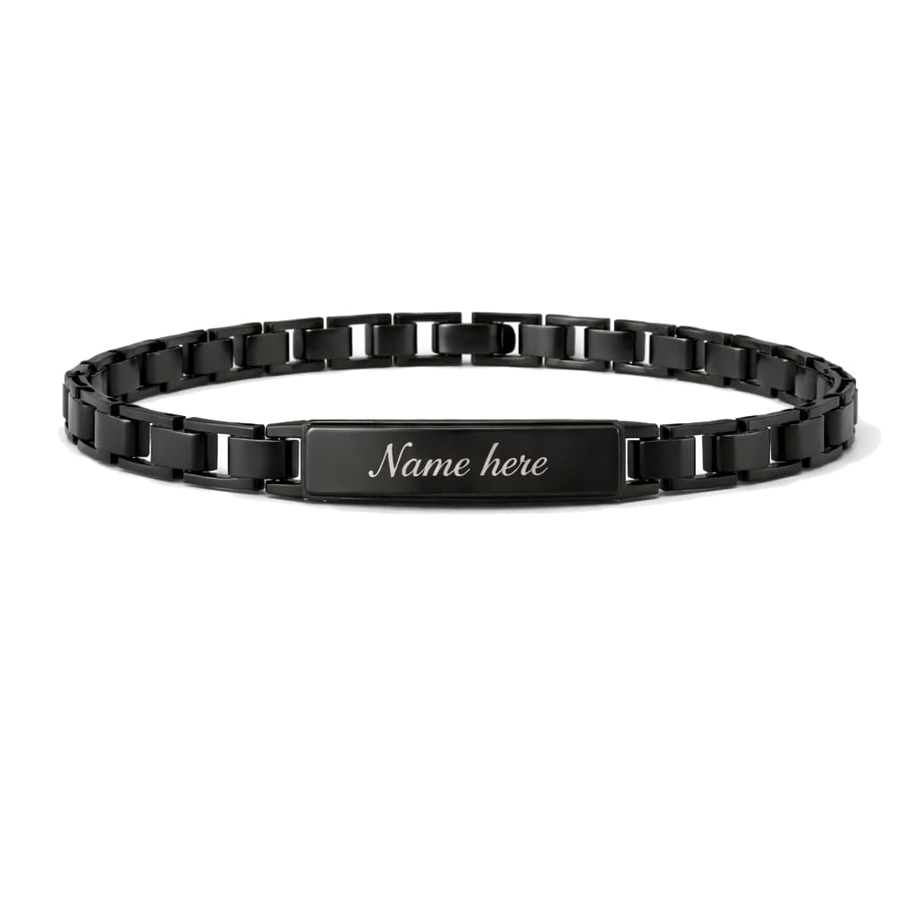 SCPmarts Personalized Aura Bracelet For Men – Adjustable Name Engraved Stainless Steel Bracelet Custom Gift for Him - Review, Price and Buying Guide