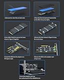 GLOTRENDS PA09-HS Adapter M.2 NVMe na PCIe 4.0 X4 z Radiatorem M.2 dla dysków 2280/2260/2242/2230 SSD M.2 NVMe