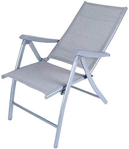 WOTZOV Foldable Adjustable Recliner Lightweight And Portable Zero-Recliner Sun Lounger Chair For Garden, Beach, And Camping, Support 400Lbs，Grey Black