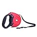 Retractable Dog Leash PYRUS 16.5ft Wide Tape Dog Training Leash with One Button Lock ON/OFF Comfortable Ergonomic Handle for Small to Large dogs