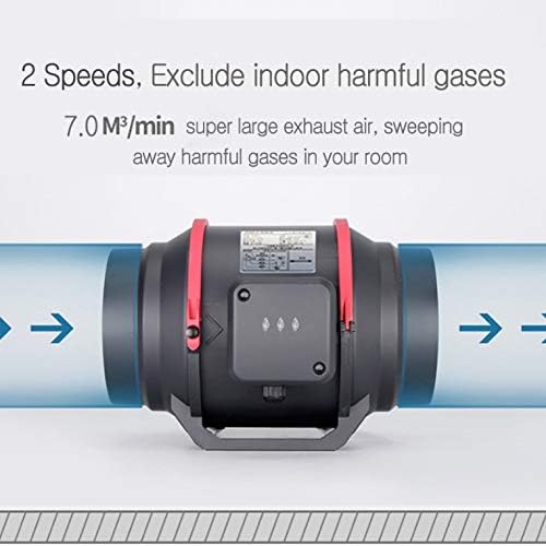 6 Inch a Silent Duct Fan Exhaust Fan Hydroponic Air Blower for Home Bathroom Vent And Grow Room Ventilation