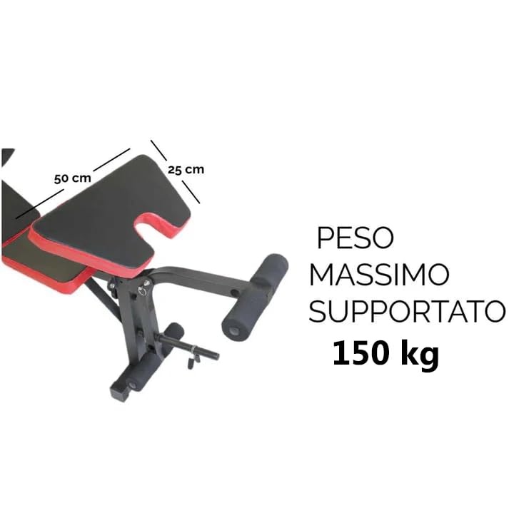 Panca Multifunzione Palestra Casa Addominali Pettorali Glutei Polpacci Dip Station Stazione FLMD758N