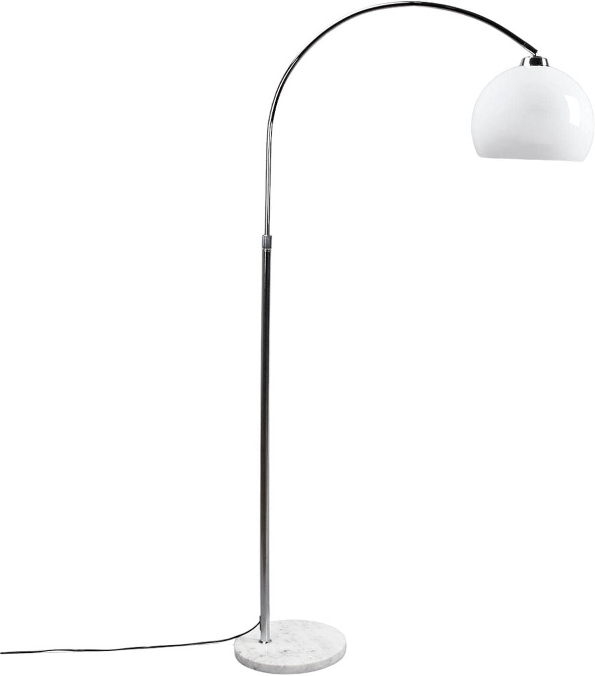 Floor Lamp 'Sveri' (Modern) in White for e.g. Living Room & Dining Room (1 Light Source, E27