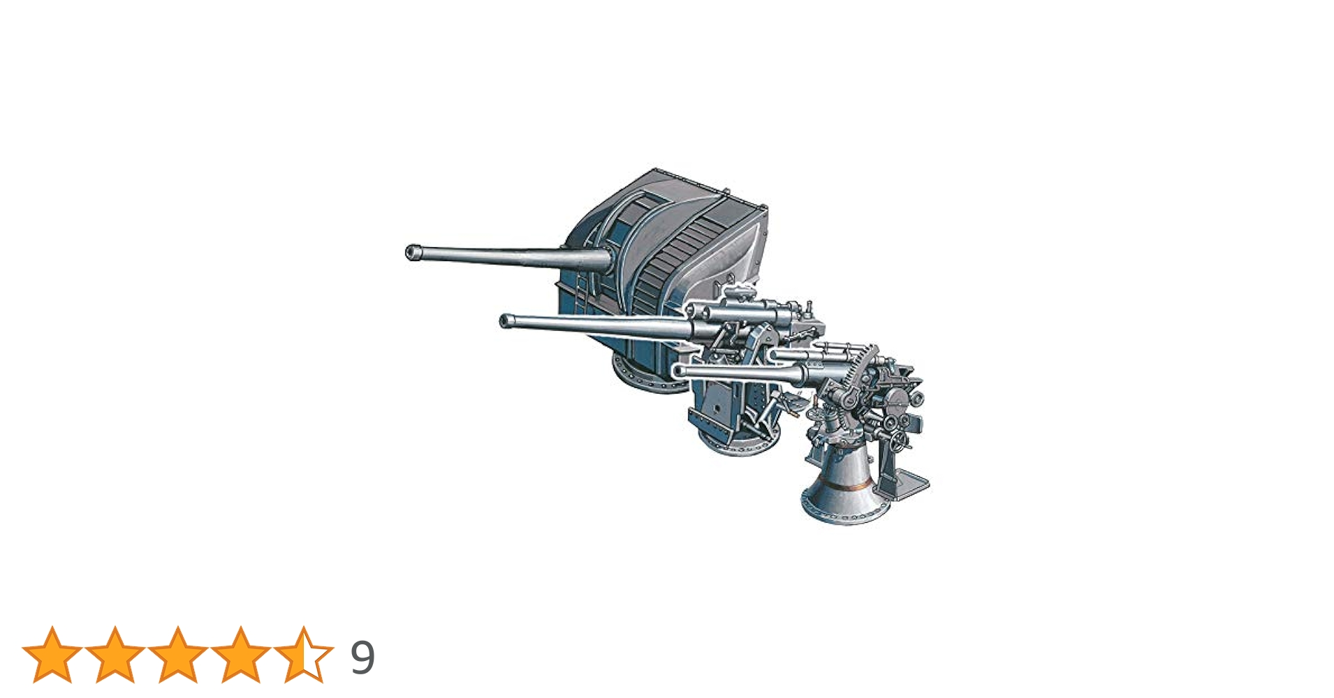 古砡　置物　217g 高さ9㎝　東な7-0405☆2F ナノ・ドレッド700 八九式高角砲＆レーダーセット