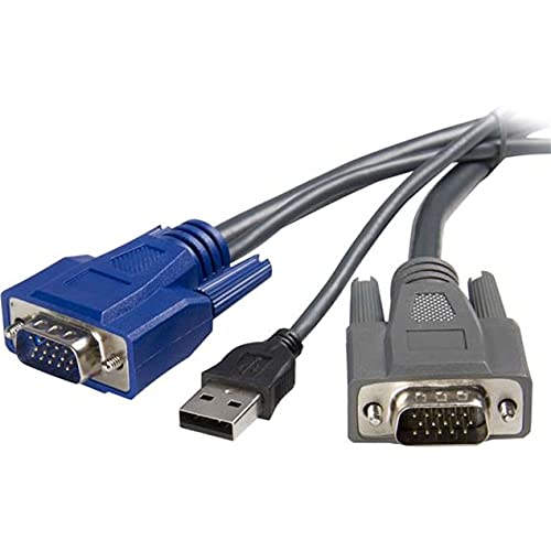 StarTech 1.8m Ultra Thin USB VGA 2 in 1 KVM Cable - vue 3